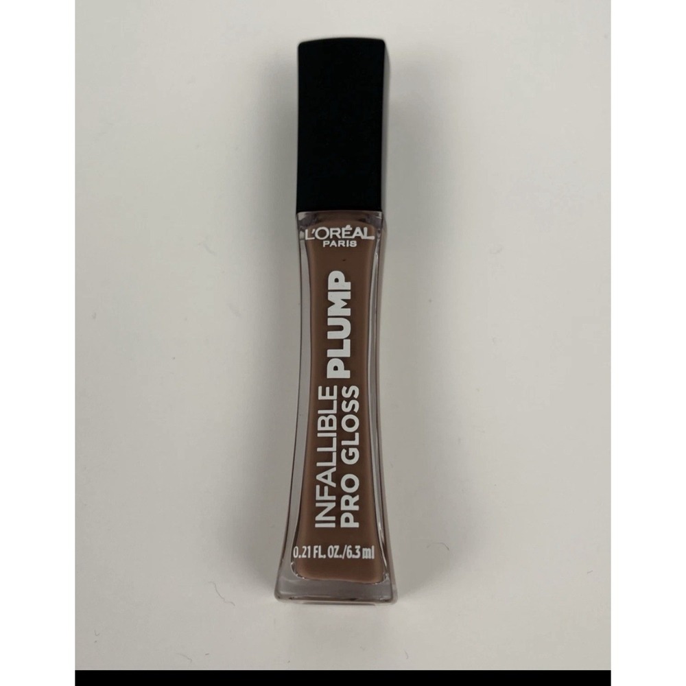 L'Oreal Infallible Pro Gloss Plump 606 Sun-Up Brown High Shine Lip Gloss 0.21oz